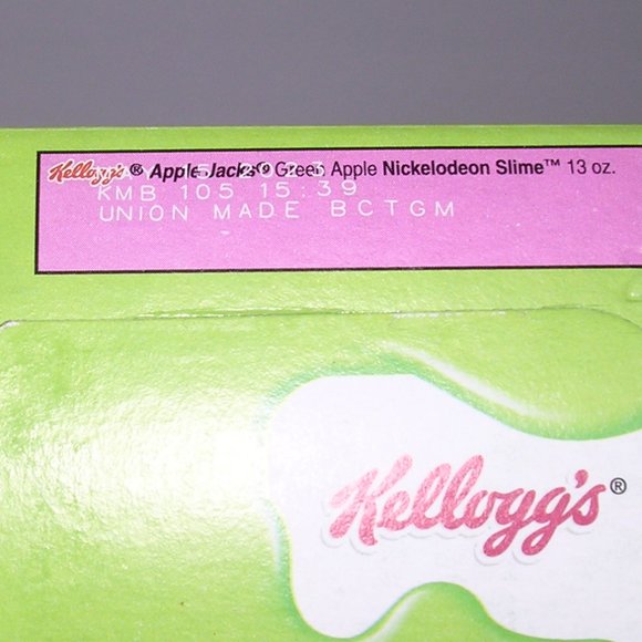 3 Box Apple Jacks Cereal Nickelodeon Slime Green Apple Flavor Foodie Kids Gift - Picture 7 of 10